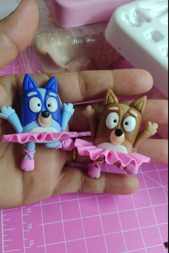 Bluey and Bingo Ballerina Clay Doll