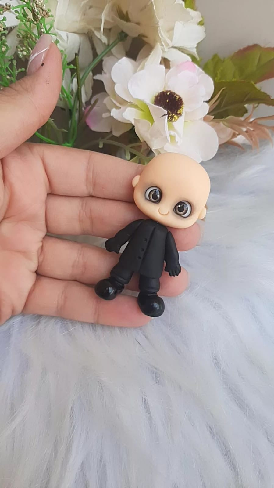 Uncle Fester Clay Doll