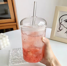 Load image into Gallery viewer, Cappuccino 16oz Glass cup
